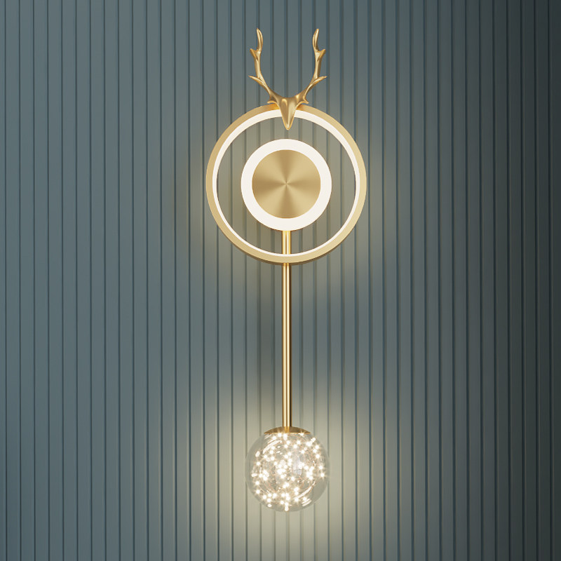 Wall Lamp Bedroom Bedside Headlights Light Extravagant modern minimalist Nordic Lamp corridor Aisle Genguan Living-room Background Wall Lamp