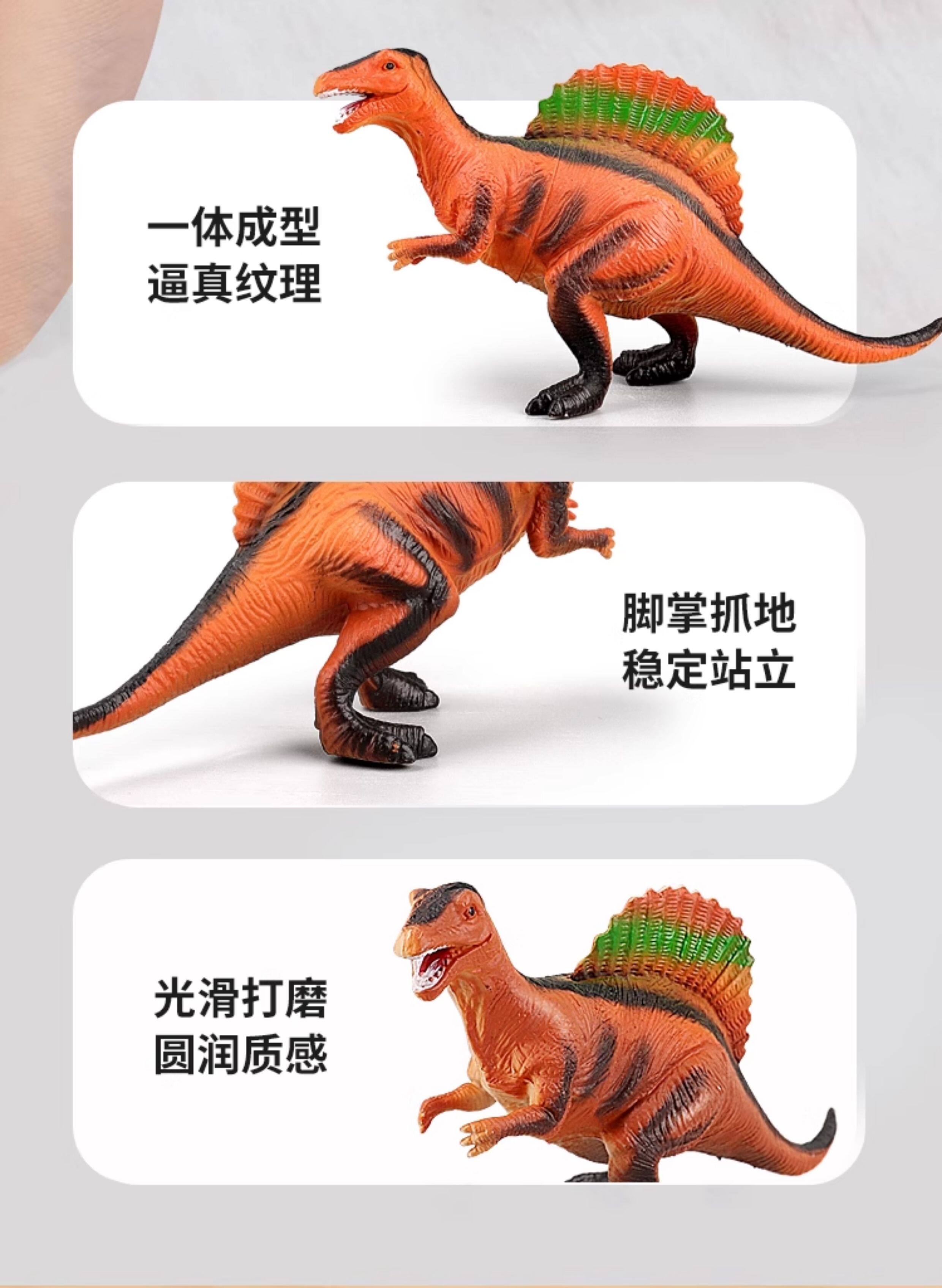 Игрушки-животные 澳梦星儿童认知恐龙玩具仿真霸王迅猛龙模型实心恐龙动物模型摆件 Aomosin
