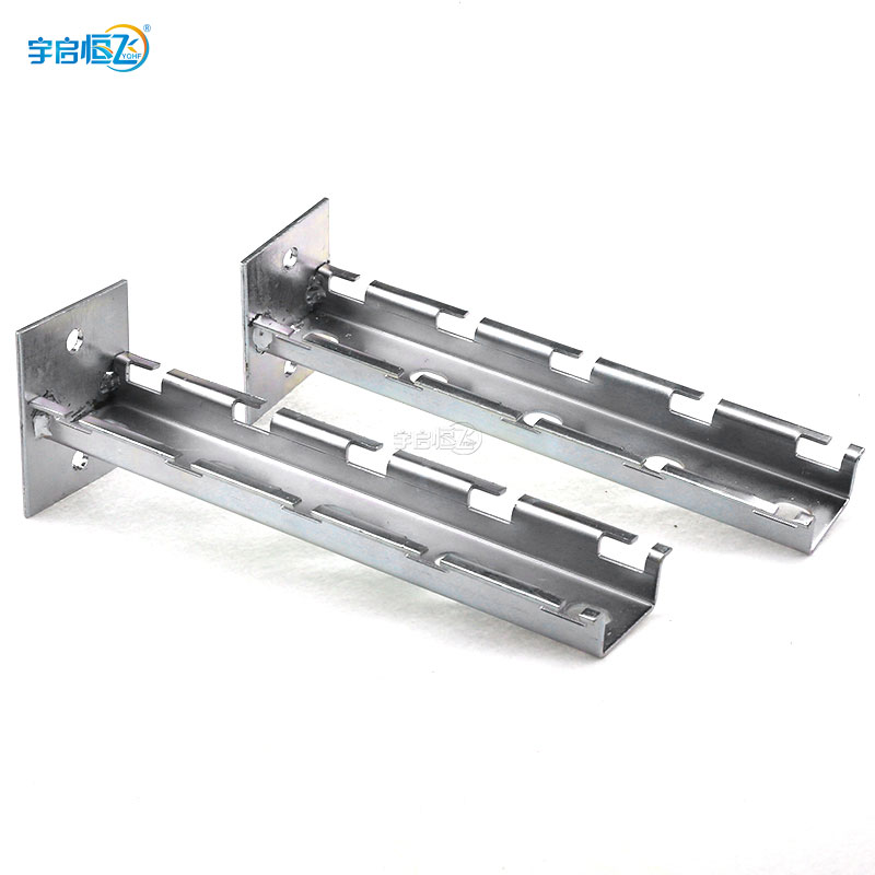 YQHF Yueheng Fei Cabofy galvanized grid bridge mesh bridge frame wall mounting T type horizontal shoulder grid bridge fixing cabofy bridge level leaning against wall vertical to earth installation