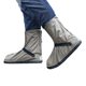 Mid-tube rain boots cover for men and women overshoe PVC outdoor travel rain boot cover back zipper rainy day waterproof non-slip shoe cover