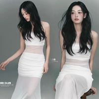 Белая длинная юбка