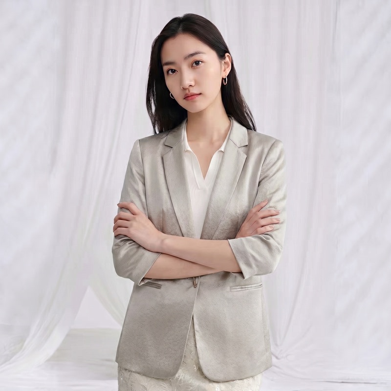 Commuting Style Blazer for Women, Workplace High-End Style, Waist-Cinching, Elegant Blazer 2026 New Model Wt0224