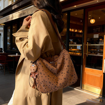 Lazy style large capacity shoulder bag tote bag