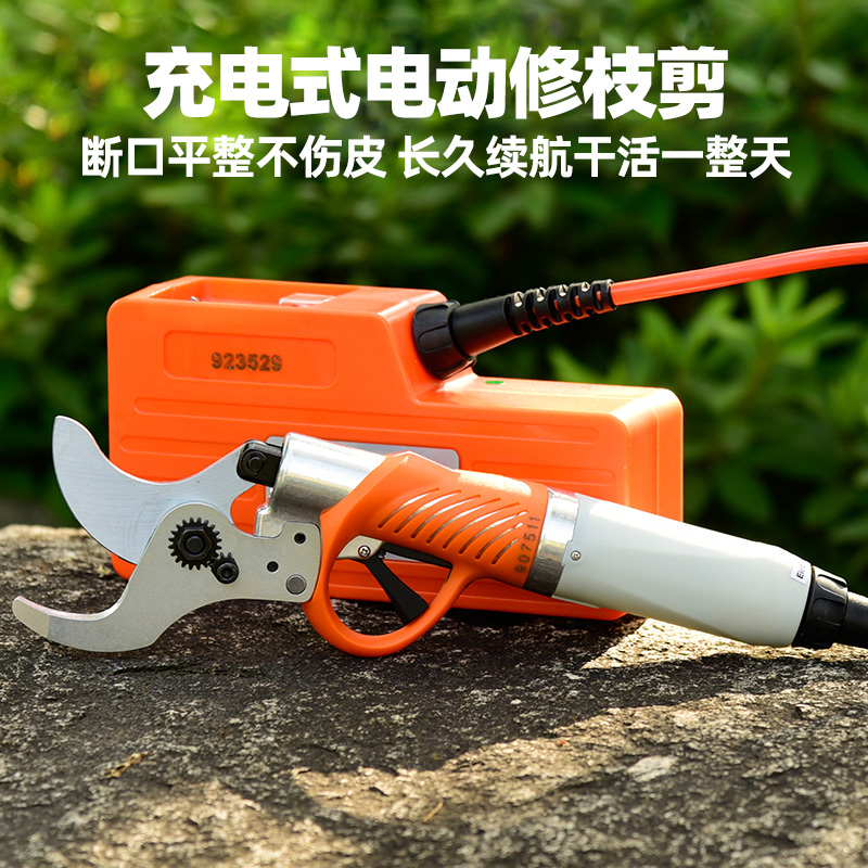 Fruit tree electric pruning shears Rechargeable garden art pruning electric scissors Pepper tree high branch high altitude cutting artifact powerful