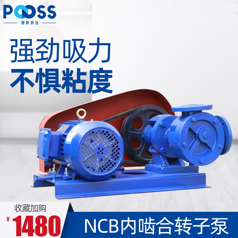 Pus NCB meshing gear volume inner rotor pump three - phase 380V heavy oil pump asphalt latex paint
