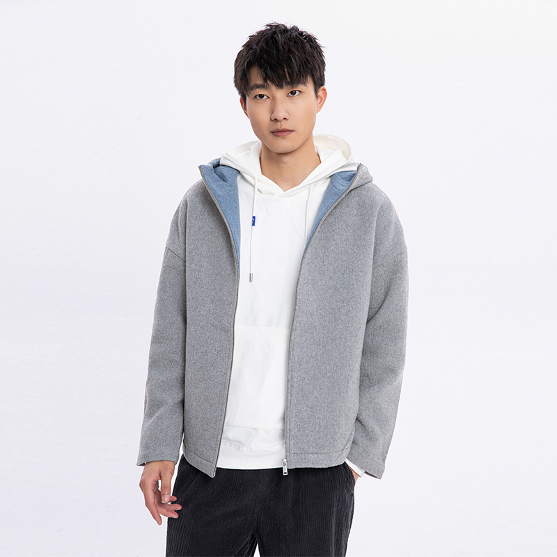 NOME Men's Clothing Materials New Dress Laced Crash Color Tandem Cap Jacket Tide Tooling 100 Lapped Thicken men's MLCC0021