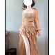 Early autumn wasteland style three-piece suit skirt
