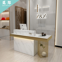 Cash register light luxury clothing shop small commercial bar beauty salon simple modern front desk reception desk