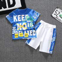Boys summer suit 2020 new handsome childrens summer shorts foreign sports baby Summer short sleeve tide clothes