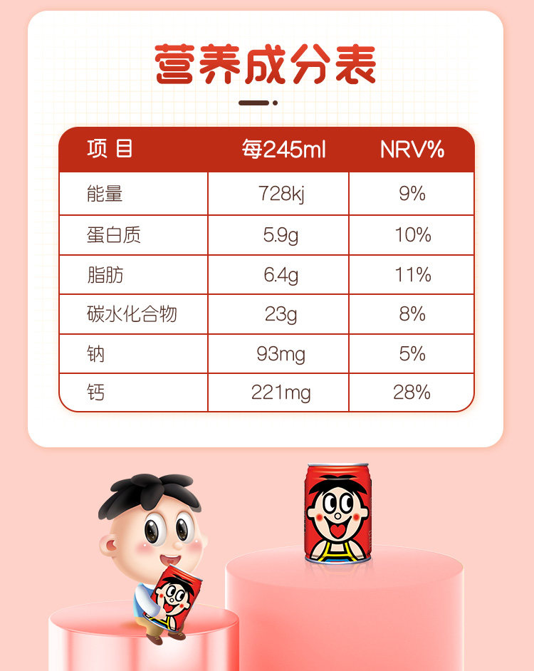 安享好物 安享D级含乳饮料-旺旺旺仔牛奶 国标 