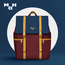 MAH Advanced Sensation Collision color Double shoulder bag Mens Inn fashion Big middle school student Bag Women Ins Wind Minimalist Computer Backpack