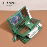 Короткий вместительный и большой бумажник, кошелек, сумка с петлей на руку, Таиланд, из натуральной кожи