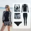 Wetsuit couple Korean women sunscreen suit Diving swimsuit Sunscreen swimsuit Surfing two-piece zipper quick-drying jellyfish suit