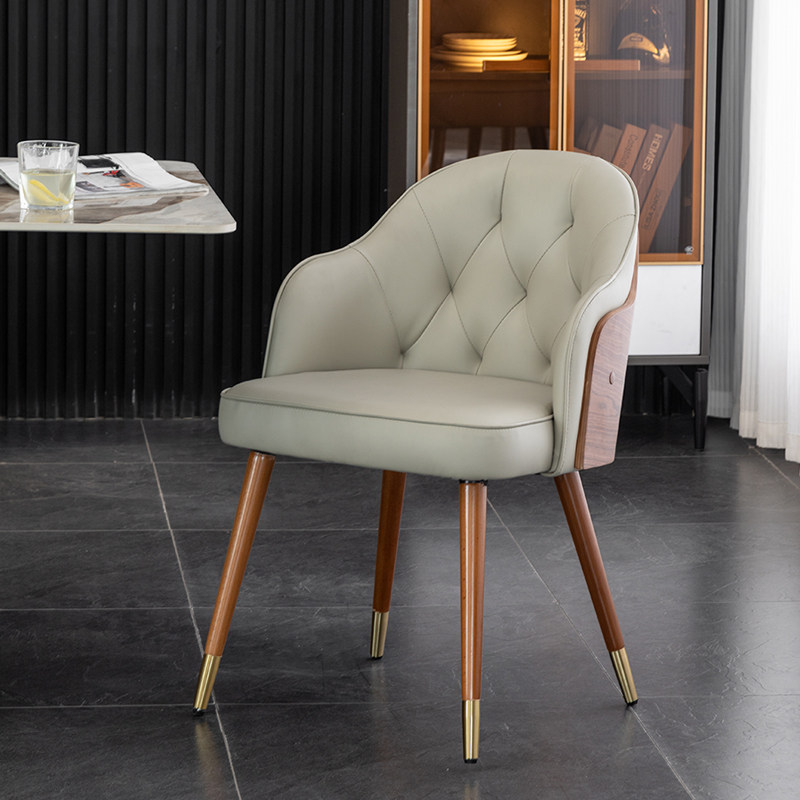 Dining Chair Light Lavish Casual Modern Desk Coffee Chair Nordic Brief Solid Wood Creative Home Ins Nets Red Dining Room Chair