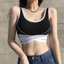 Sports lingerie running large chest shockproof anti-sagging beauty back inner clothes net red explosion outside wearing wrapping bra to gather lifting chest