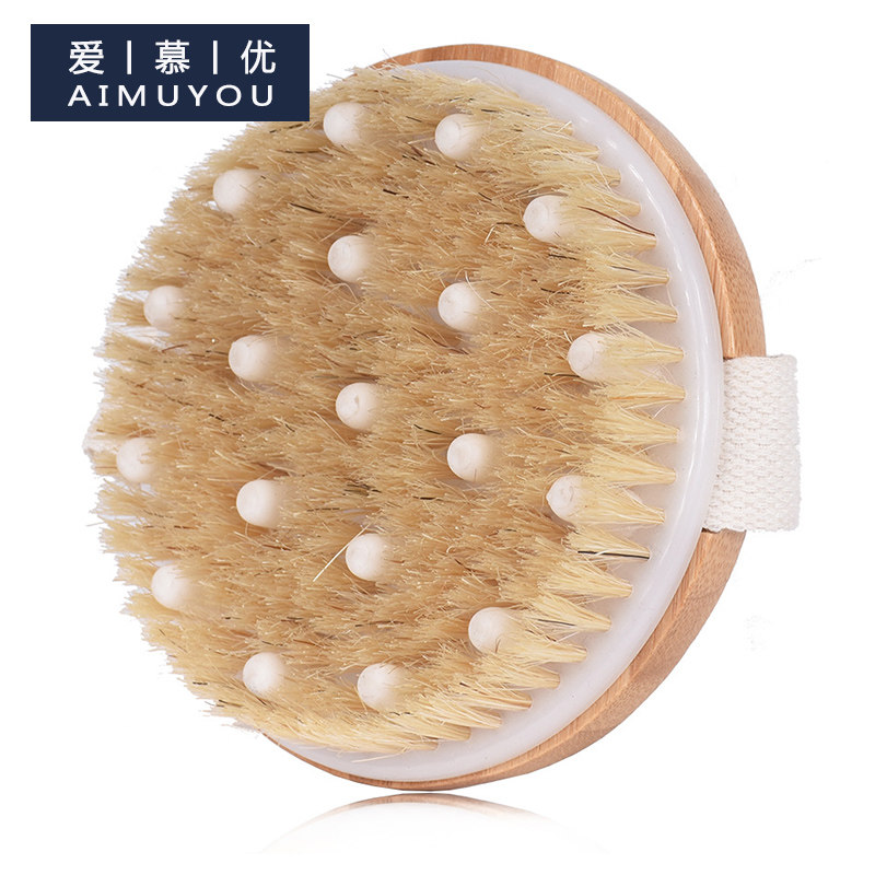 Bath Brush Seniors Bathing Theorizer Pig Mane Body Brushed Dead Skin Workout Site Rub Brush 2022 bath Supplies
