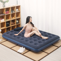 Inflatable mattress on the floor double home thickened single travel folding bed air bed portable outdoor air bed