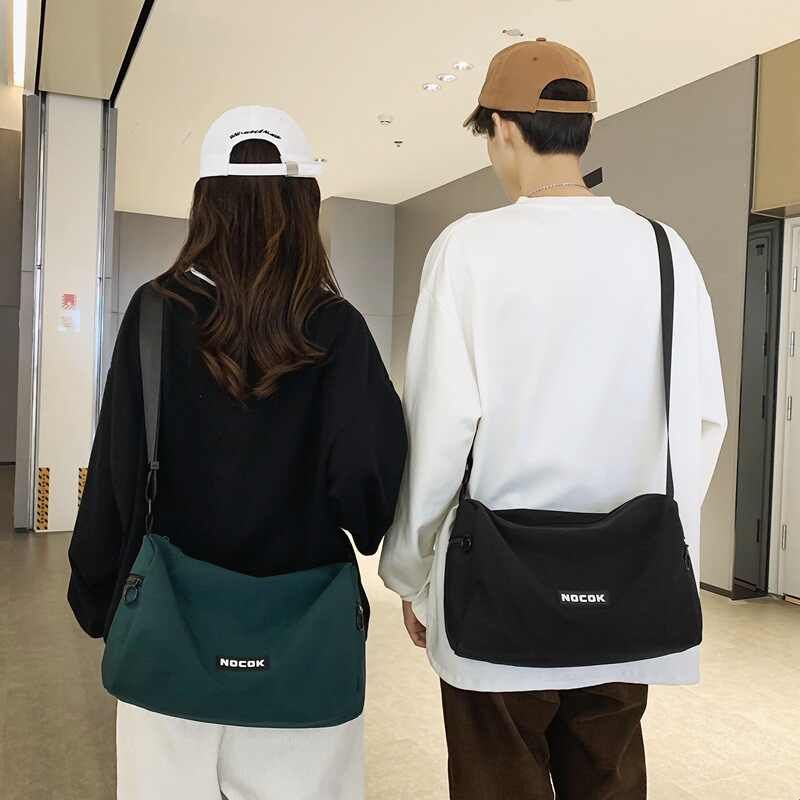 New crossbody bag for men Japanese style simple shoulder bag men and women backpack ins trendy cool versatile sports bag student bag