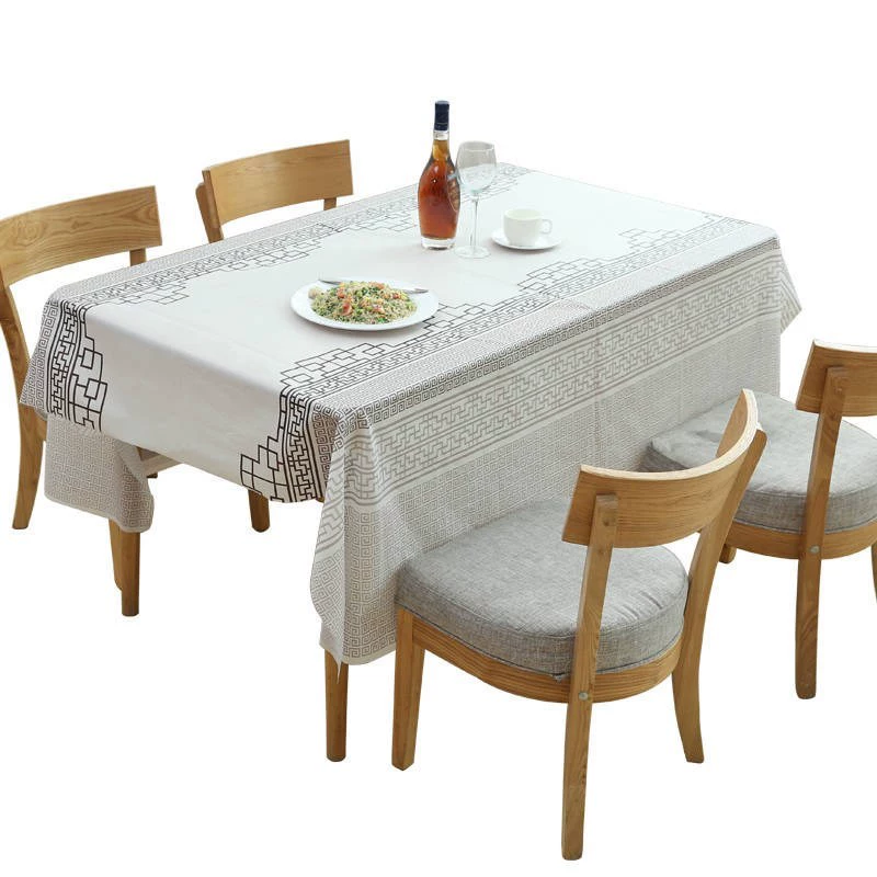 . 5 tấm khăn trải bàn dùng một lần phân hủy sinh học, bàn tròn hình chữ nhật, in dày, khăn trải bàn chống thấm nước gia đình, đám cưới - Các món ăn dùng một lần
