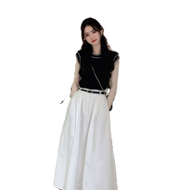 2024 summer tea-style outfits a complete set of Internet celebrity hot street fashion light luxury high-end sense temperament and capable two-piece suit