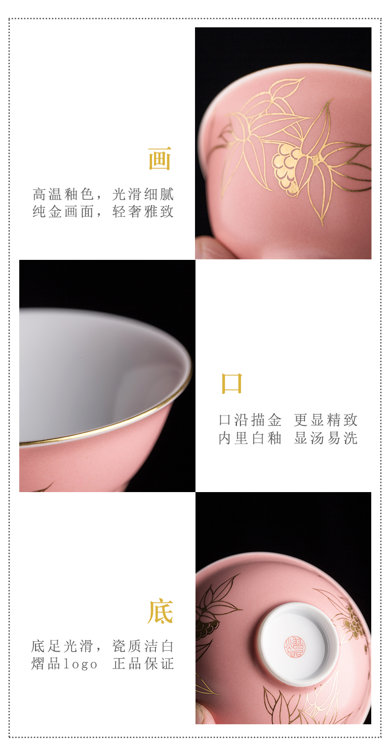 Single master cup sample tea cup jingdezhen ceramic cups kung fu tea set checking pure hand draw large Single CPU