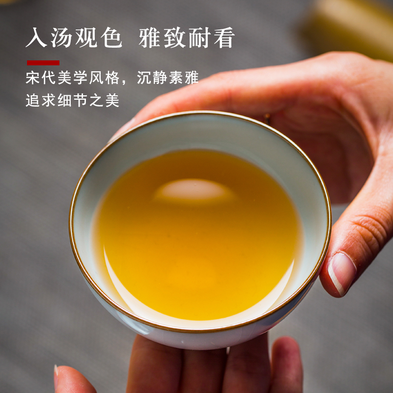 Your up with azure glaze masters cup pure manual cups of jingdezhen ceramic piece of large sample tea cup to leave but a single CPU