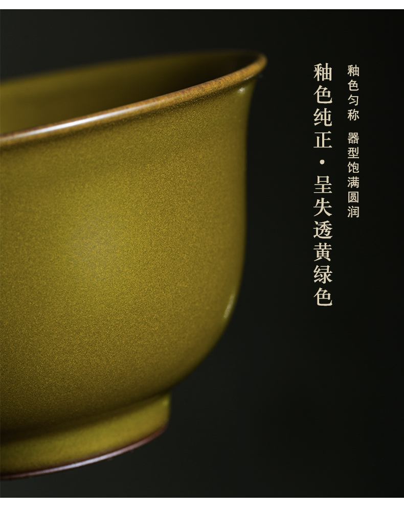 Only tureen tea at the end of the second single large pure manual jingdezhen kung fu tea set 180 ml ceramic tea bowl