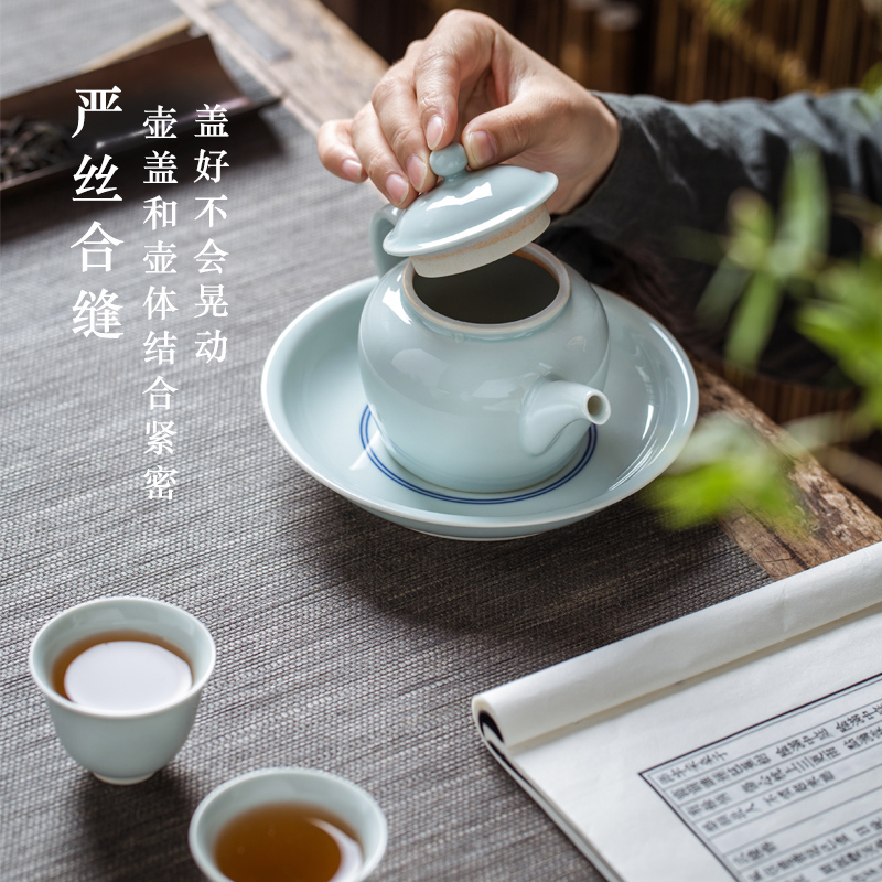 Checking out ceramic teapot single pot of single jingdezhen kung fu tea set heat large capacity ball hole single teapot