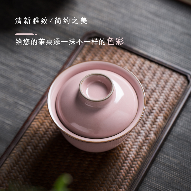 Your up 2 tureen only a single large pink slicing can raise jingdezhen pure manual tire pressure thick hand make tea bowl