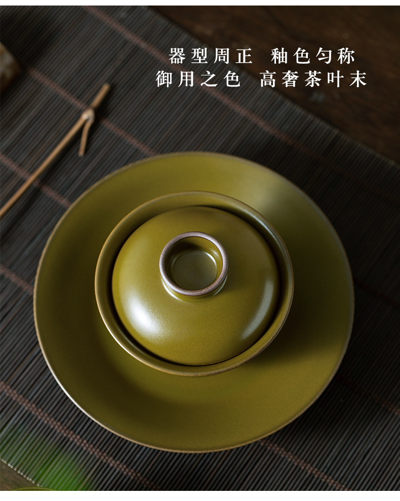 Only tureen tea at the end of the second single large pure manual jingdezhen kung fu tea set 180 ml ceramic tea bowl