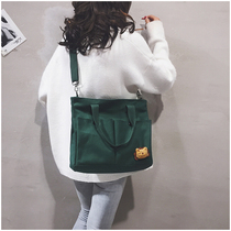 2020 large capacity bag womens bag new canvas bag womens shoulder bag mens wild college students class shoulder bag