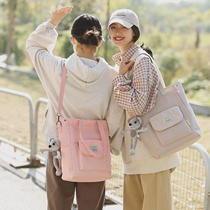 Bag Womens Bag New 2020 Large Capacity Canvas Bag Mens Joker College Students Class shoulder bag Female Shoulder Bag