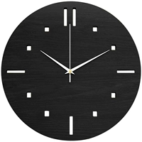 Черные часы полосы точек