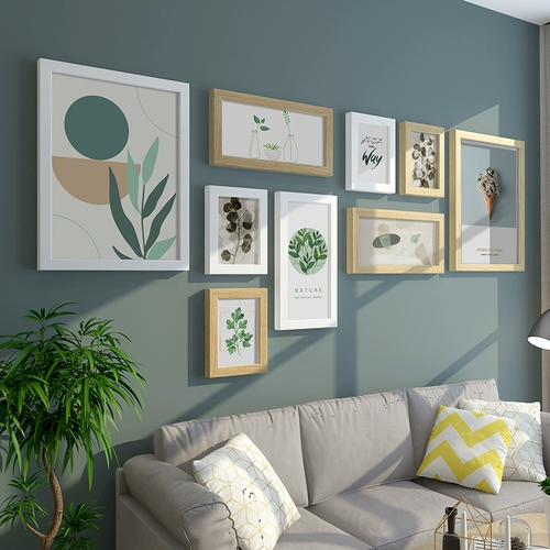 Современный диван, фотография, свежая настенная фоторамка