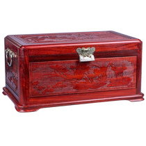 Mahogany storage box wedding dowry dowry gift box gift rosewood jewelry storage box solid wood high-end box