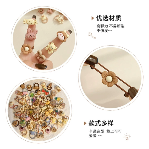 Милая детская безвредная эластичная резинка для волос, детский безвредный маленький аксессуар для волос, не повреждает волосы