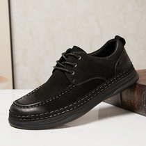 High-end Naipla trendy brand Keda 2024 summer new style frosted genuine leather comfortable thick-soled straps mens casual leather