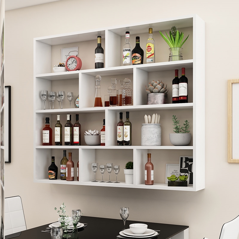Layered home sprinkler creative new shelf wall dining room storage cabinet wall wine cabinet hanging wall dining room wall-mounted