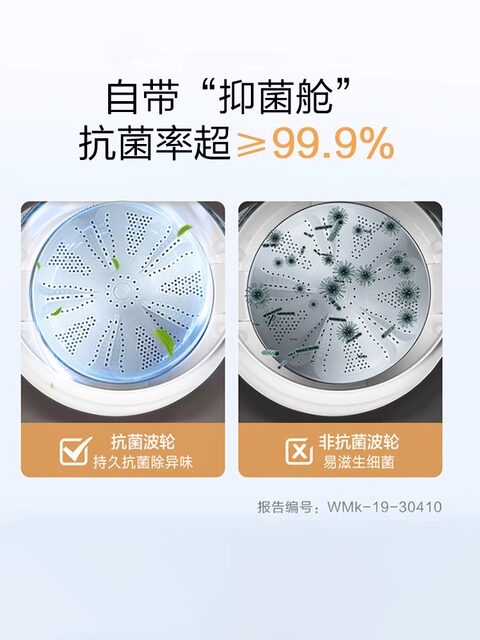 Leader Xqb80-L527H Household 8kg Fully Automatic Small Pulsator Washing Machine for Rental Housing