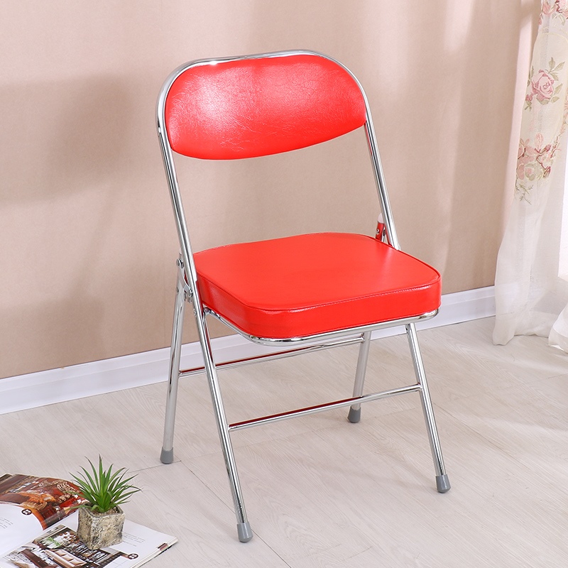 Folding Chair Portable Retro Woman Bedroom Make-up Stool Negotiate Chair Office Chair Photo Comfort Backrest Home Dining Chair