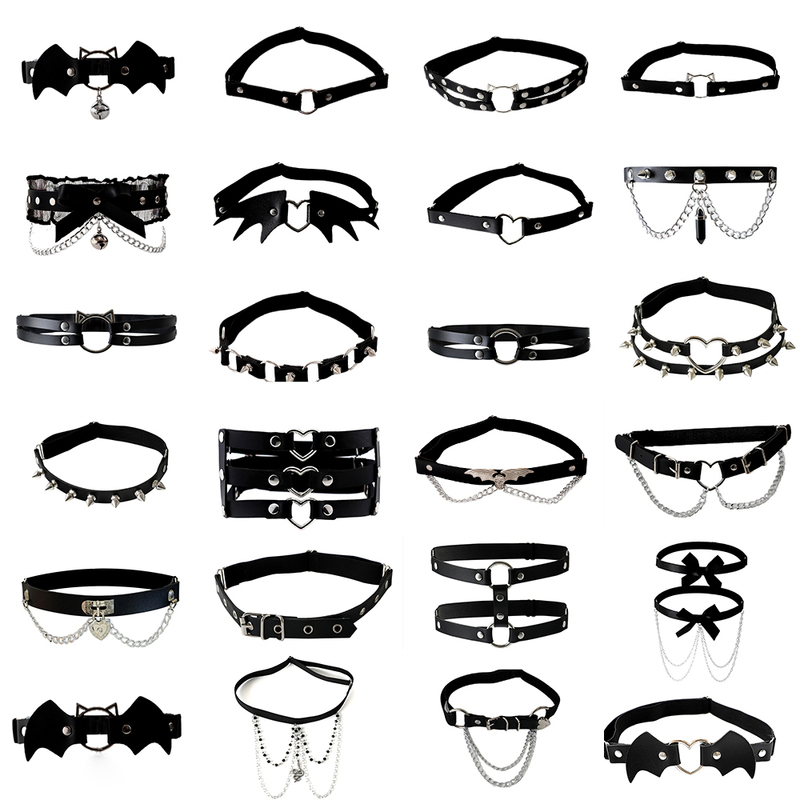 Punk Jk Leg Ring, Sexy Style Garter Belt, Elastic Adjustable Thigh Strap, Leg Accessory, Anklet, Bell Leg Chain