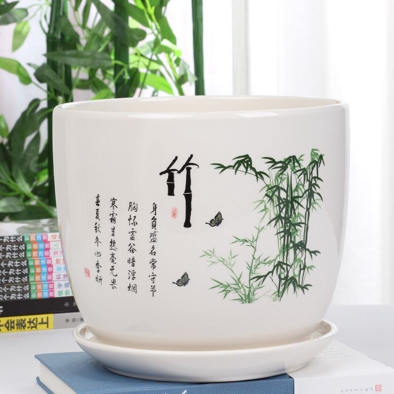 Ceramic POTS extra large household fleshy interior contracted a clearance money plant bracketplant sitting room plastic tray was on sale