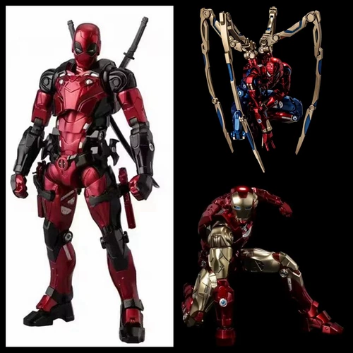 Цянь Чжи Лиан Дэдпул Железный Человек Паук GK Battle 𢧐 Доу Броня Суставы Подвижная модель персонажа Модель орнамента