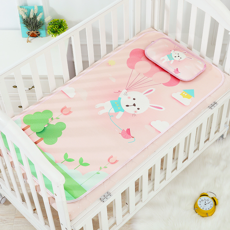 Baby Newborn Ice Silk Cool Mat Kit Children Kindergarten Summer Nap Cartoon XI Baby Set To Cool Mat