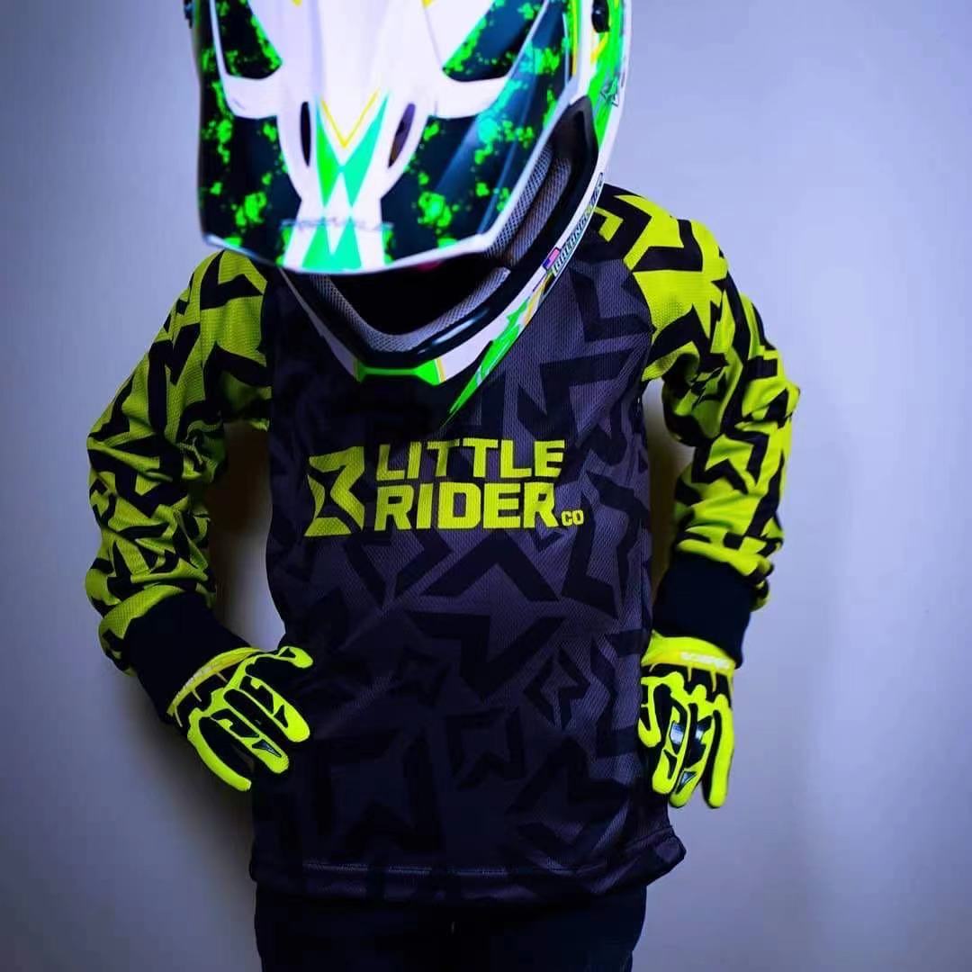 little-rider balance car wheelchair-bike cross-country riding clothing ELLIS green wild ride to drapire speed dry