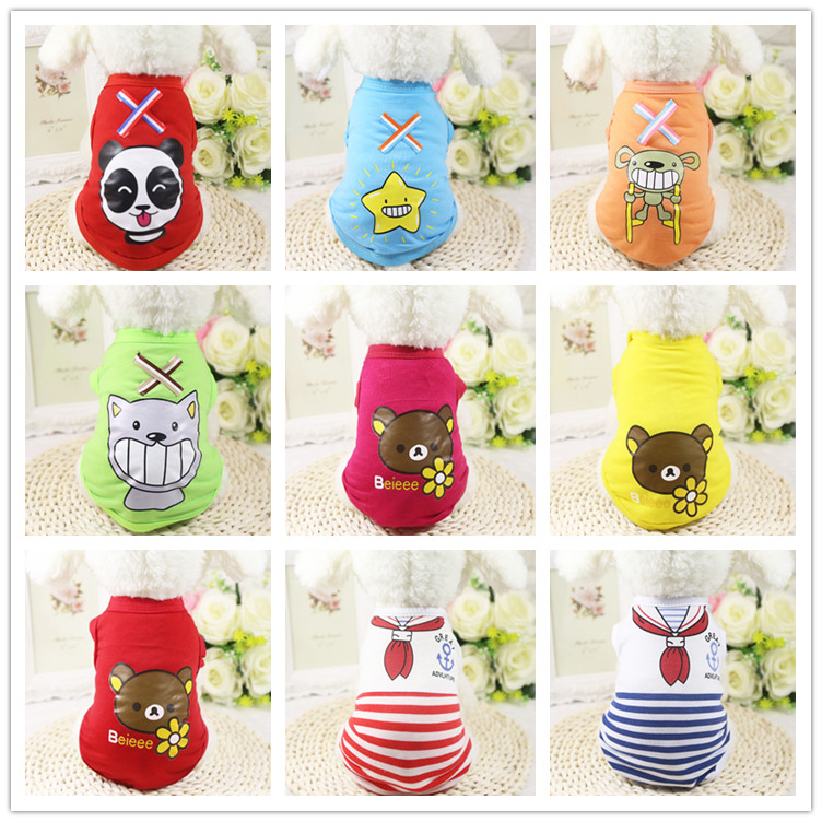 Pet Pooch Kitty Summer Breathable Vest Teddy Beaume Bibear Pooch Mini Middog Summer Wear