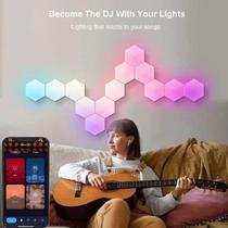 RGB LED Hexagon Light Panel Indoor Wall Light APP Remote Con