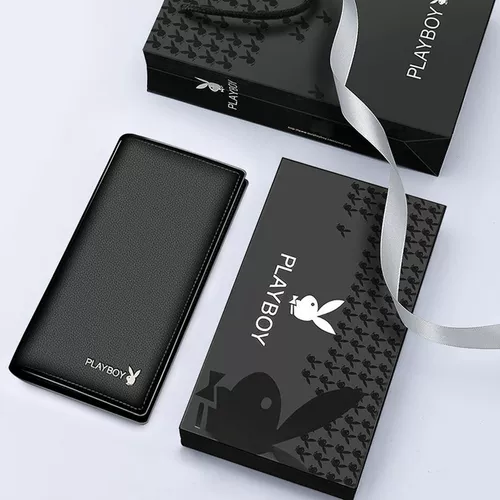 Playboy, вместительный и большой бумажник, картхолдер для водительских прав, из натуральной кожи