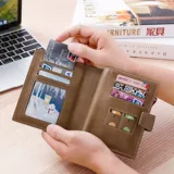 Playboy, вместительный и большой бумажник с молнией для водительских прав, картхолдер, из натуральной кожи