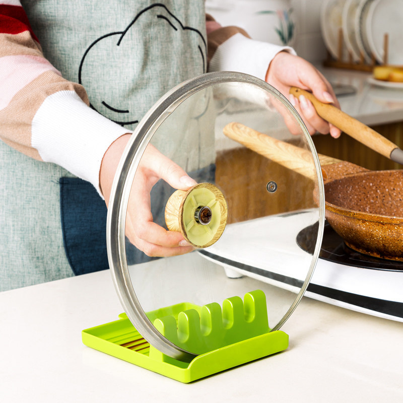 Kitchen Pan Shovel rack Domestic Cutlery Containing shelf Shelf Cover Holder seat-free Perforated Soup Spoon Chopsticks Shelf